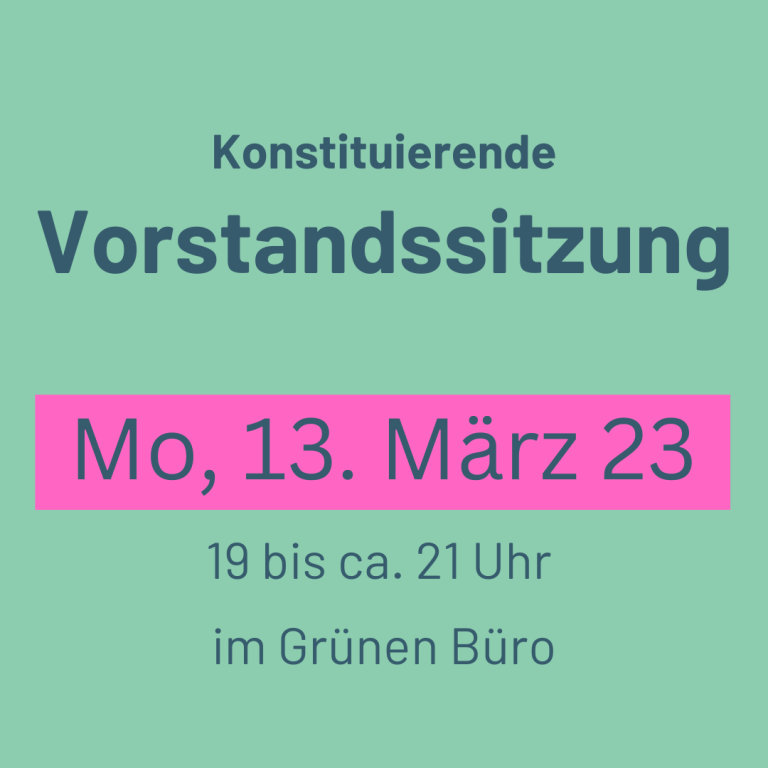 Konstituierende Vorstandssitzung