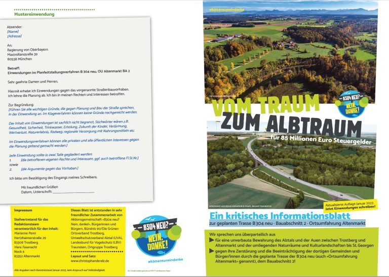 Trostberg: Vom Traum zum Albtraum  – ein kritisches Informationsblatt