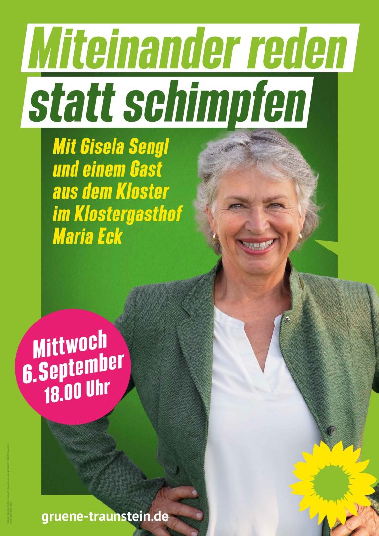 Miteinander reden statt schimpfen – Gisela Sengl im Klostergasthof Maria Eck