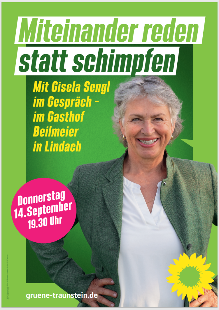 Wirtshaustour: Miteinander reden statt schimpfen – Gisela Sengl im Gasthof Beilmeier in Lindach