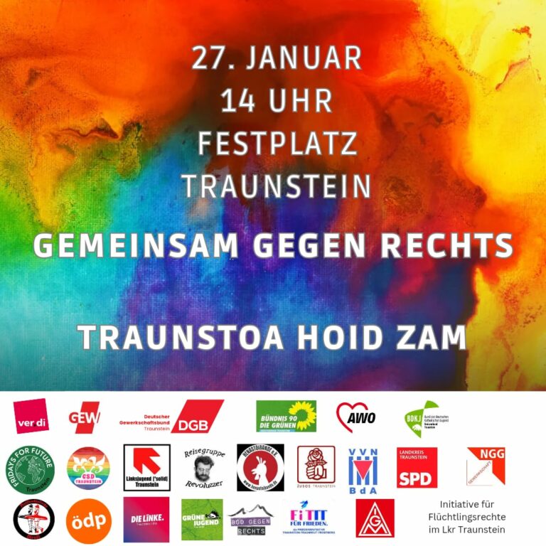 Demo gegen Rechts – Traunstoa hoid zam