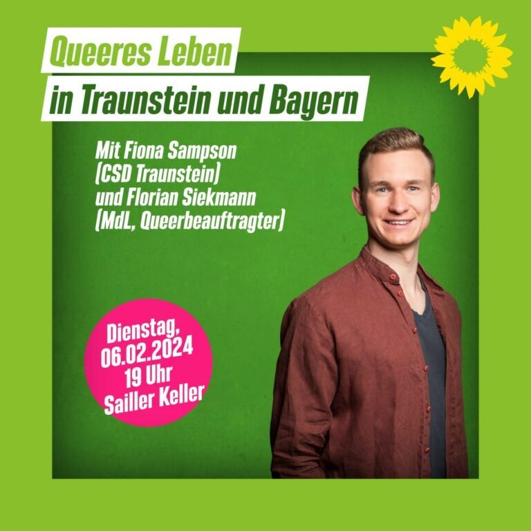 Queeres Leben in Traunstein und Bayern – OV Traunstein lädt ein
