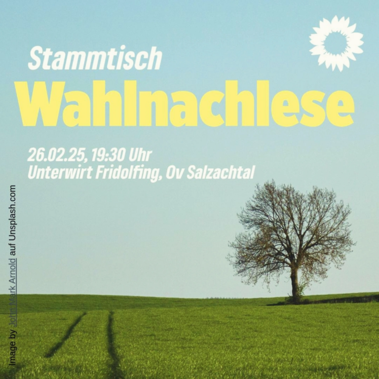 Einladung zur WAHLNACHLESE