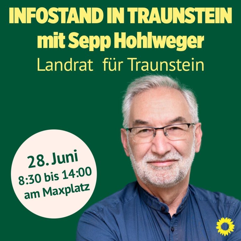 Infostand zur Landratswahl in Traunstein