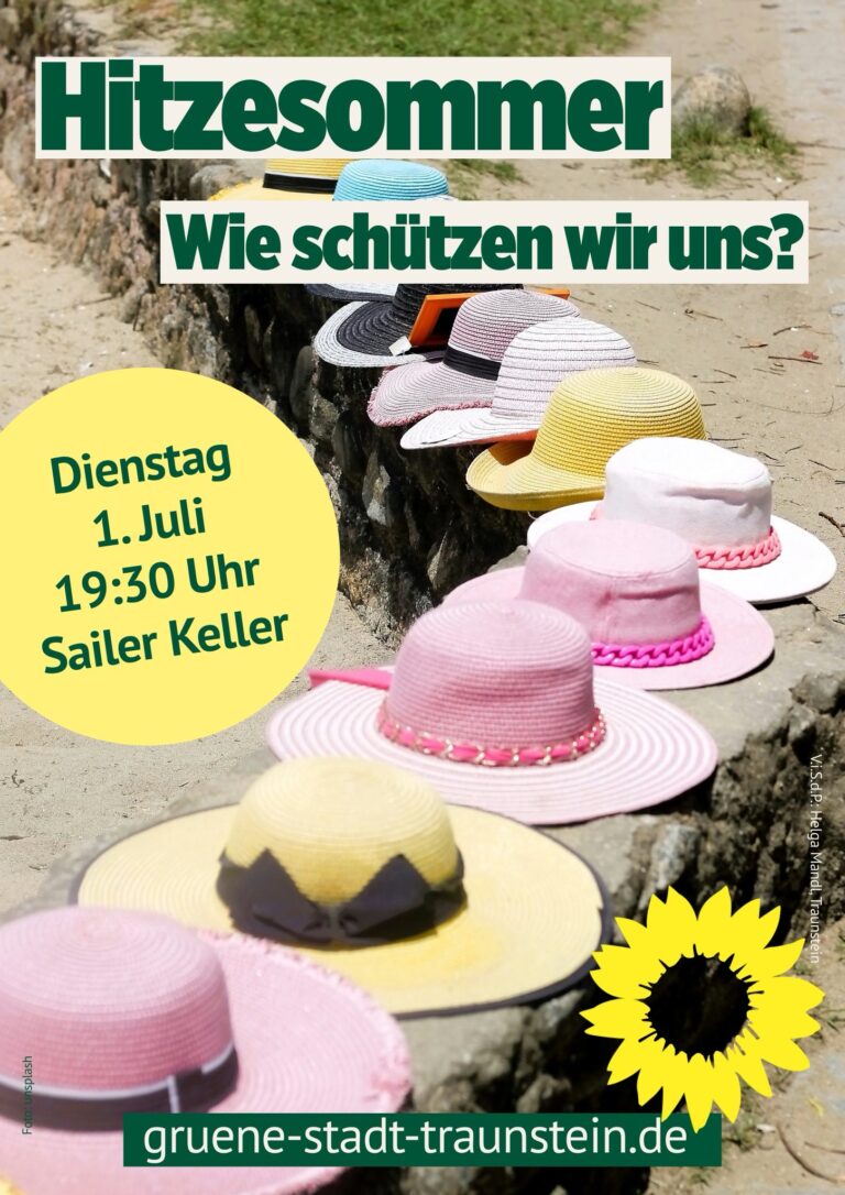 Themenabend OV Traunstein: Hitzesommer – Wie schützen wir uns?