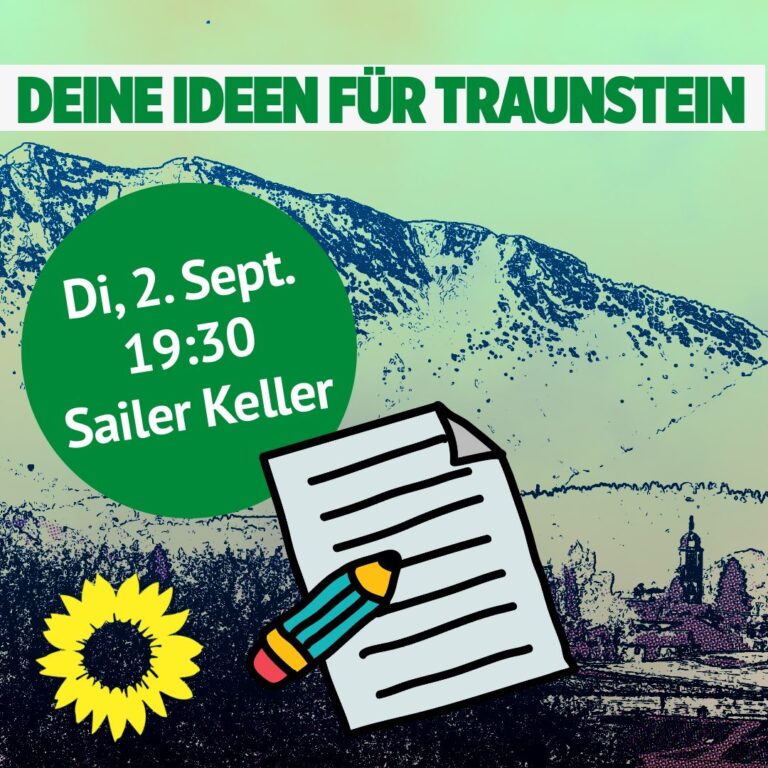 Themenabend OV Traunstein: Deine Ideen für Traunstein