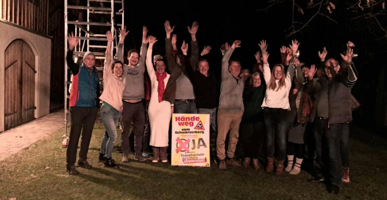 Die Bürger*innen  haben entschieden: Hände weg vom Schwarzerberg!