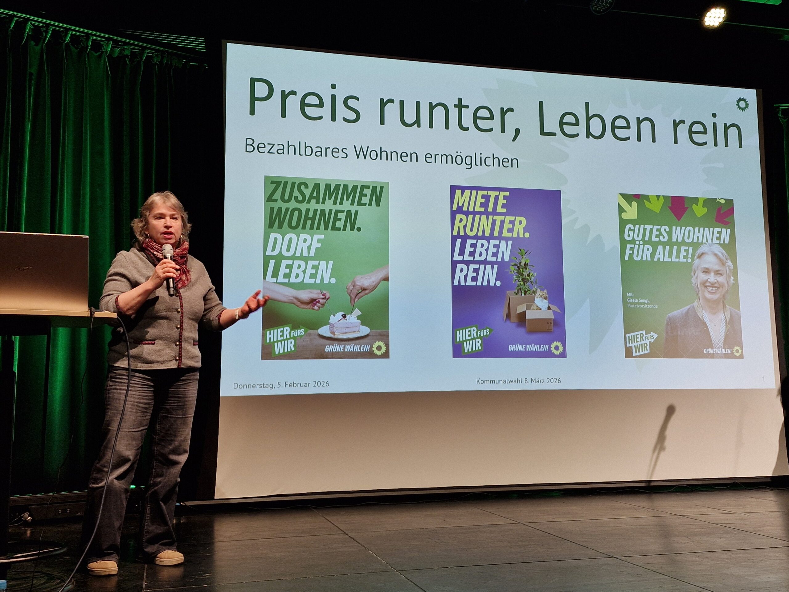 Foto der Referentin des Vortrags, Gisela Sengl.