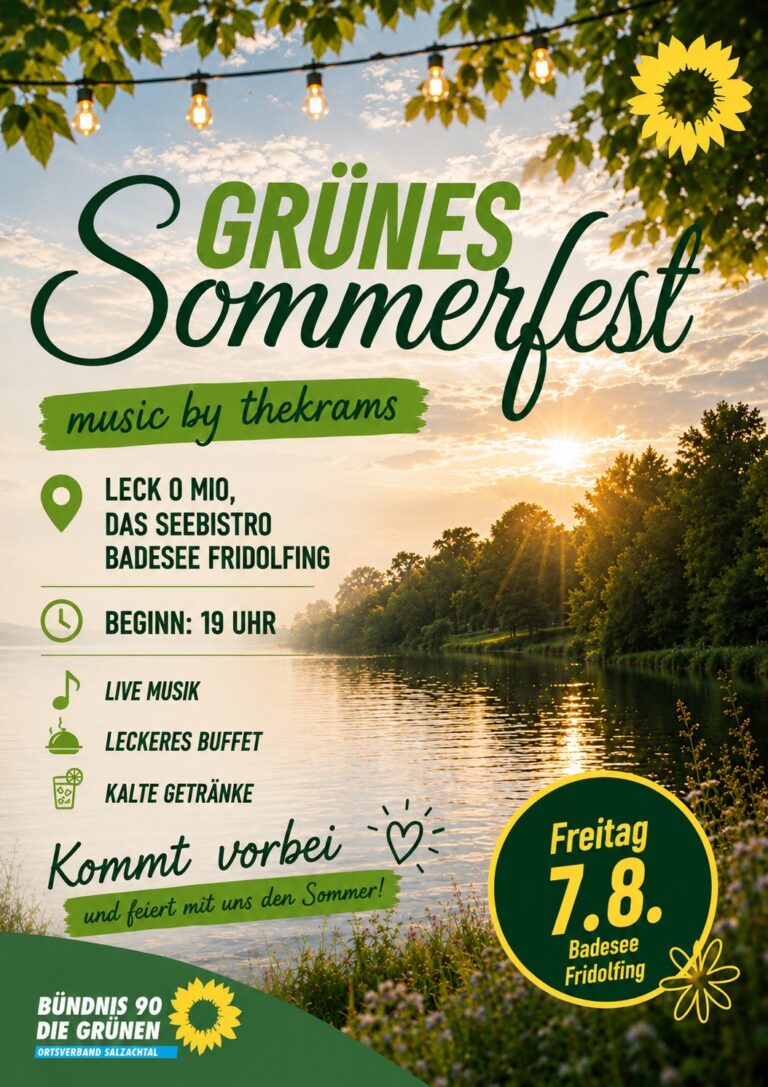 Einladung zum Grünen Sommerfest 2026